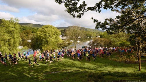 Parkrun during the Fell Foot Outdoor Festival at Fell Foot, Cumbria